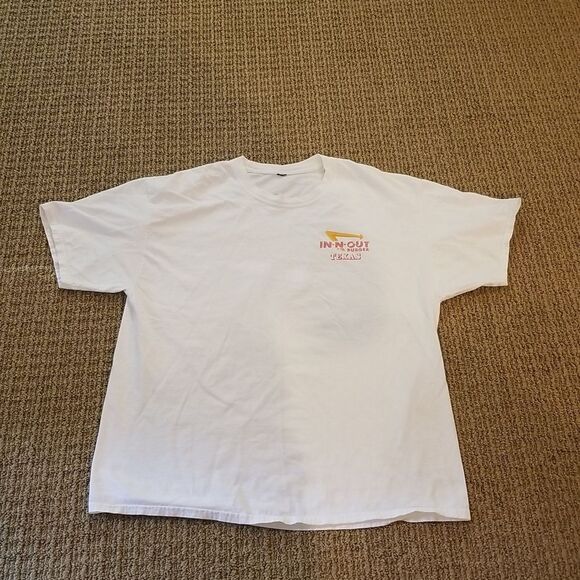 In & Out BURGER TEXAS WHITE T SHIRT! EXCELLENT CONDITION NO STAINS,  RIPS TEARS! - Picture 5 of 12